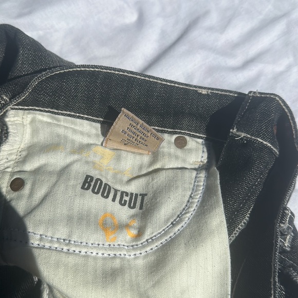 Seven for all mankind Bootcut QC black denim cut#711575 Size 27 - Picture 10 of 15
